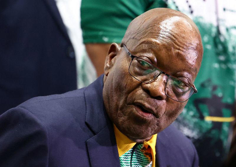 former south african leader zuma's party says it will join opposition in parliament
