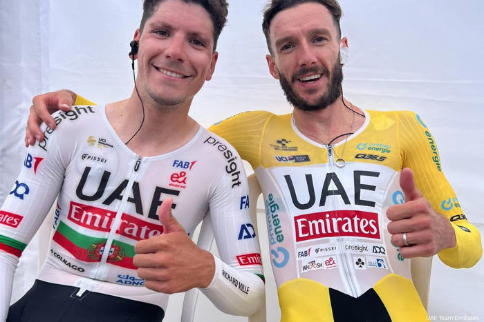 what message did pogacar send to uae teammates yates and almeida after their standout performances in switzerland? and what does this mean for the tour?