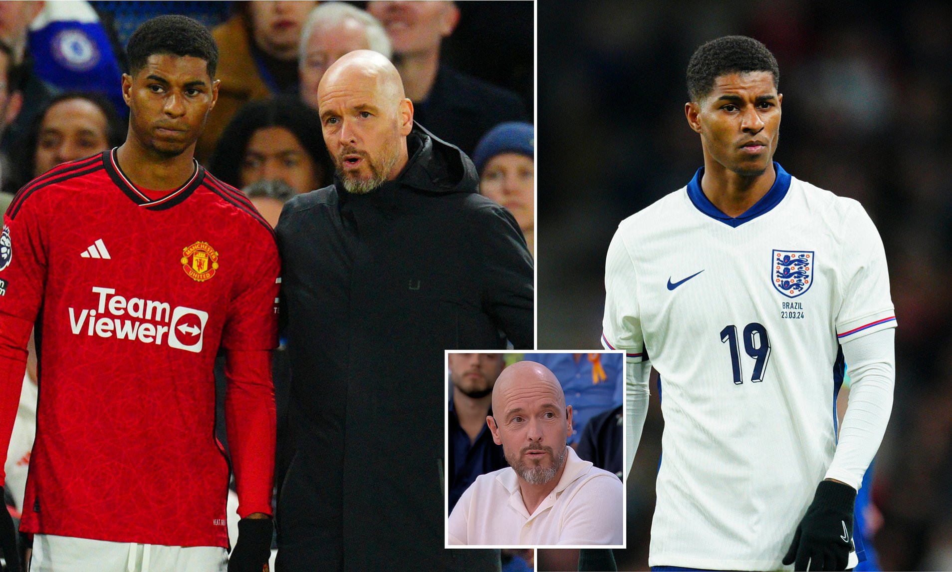 Erik Ten Hag Claims Marcus Rashford DESERVED To Miss Out On Euro 2024