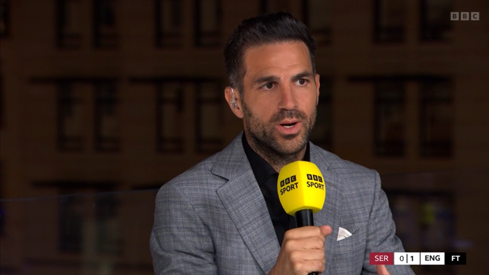 cesc fabregas names england star who has to 'step up' after 'underwhelming' serbia display