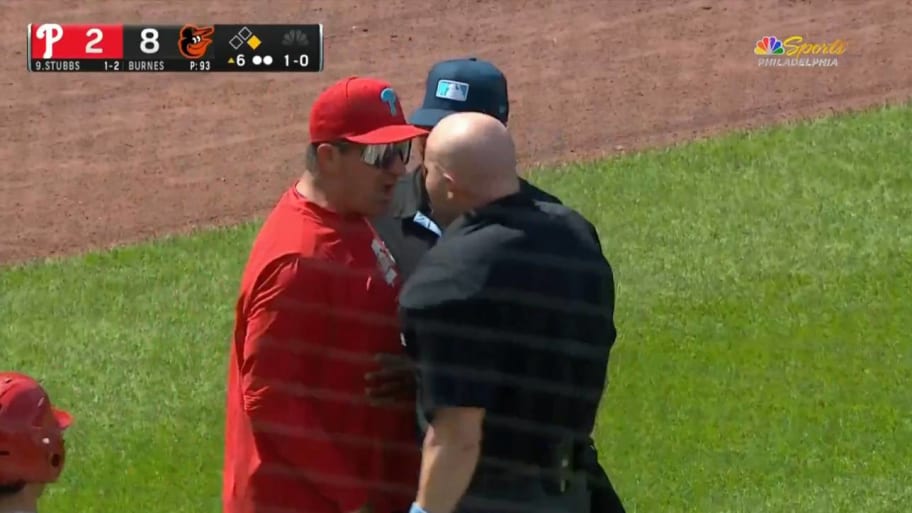 Phillies Broadcast Scolds Ump For Hot-Headed Spat With Ejected Rob Thomson