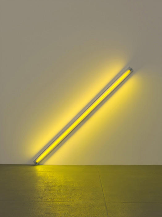 Dan Flavin, «The diagonal of May 25, 1963 (to Constantin Brancusi)», 1963.