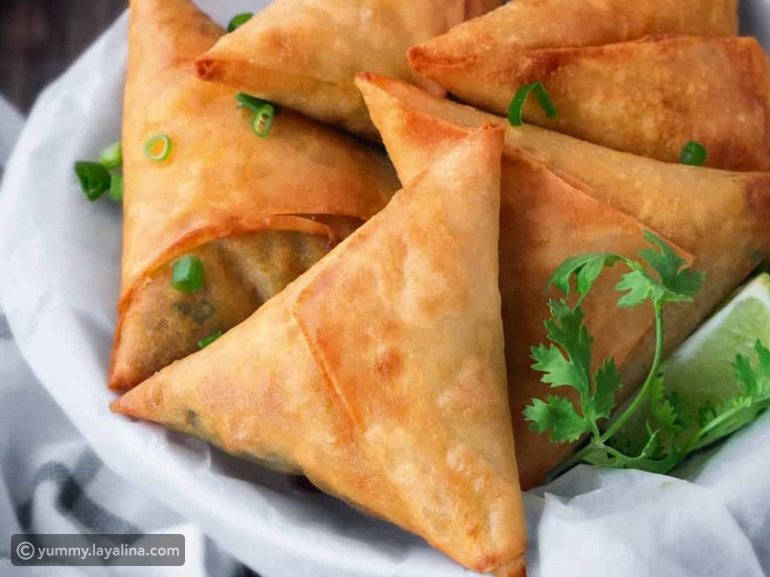 عجينة السمبوسة البف باللحمة