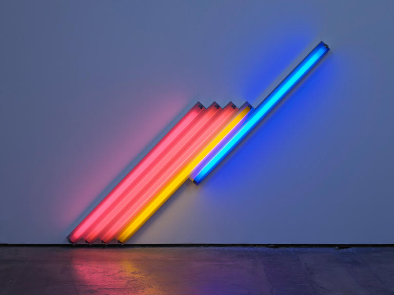 Dan Flavin, «Untitled (for Frederika and Ian) 3», 1987.