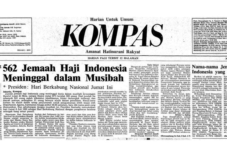 mengenang tragedi mina 1990, ketika 562 jamaah haji indonesia meninggal dunia di tanah suci