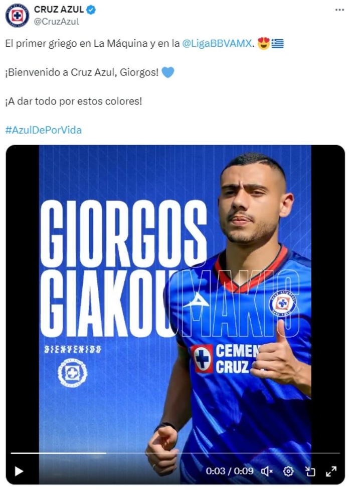 ¡oficial! cruz azul anuncia a su nuevo goleador para el torneo apertura 2024
