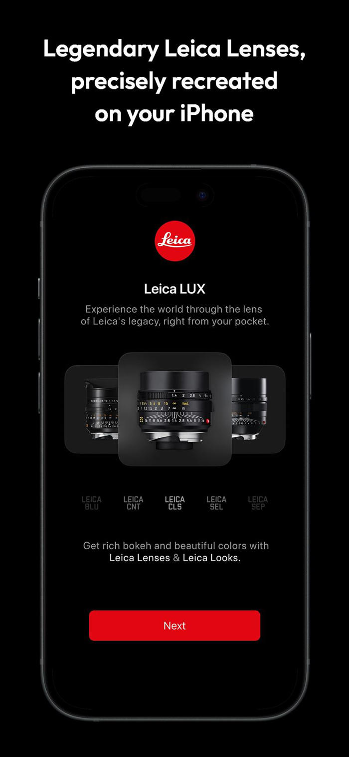 蘋果也有徠味！徠卡為iphone推應用程式leica lux 這些濾鏡都能用了