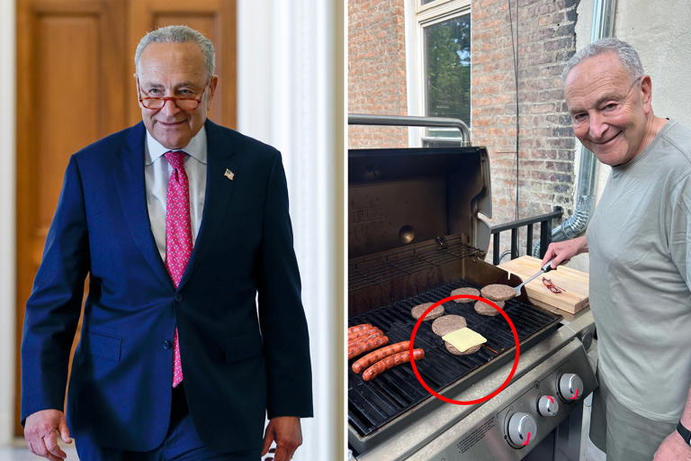 Chuck Schumer deletes Father’s Day photo tweet in front of grill after ...