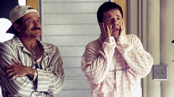 'he would protect me': nathan lane reflects on robin williams helping him after the birdcage