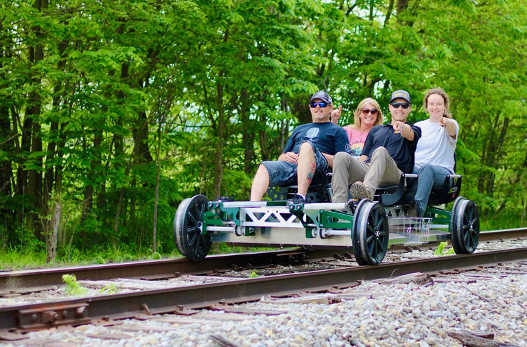 Located in Noblesville, Indiana, on the outskirts of Indianapolis, Nickel Plate Express offers both train rides and railbike tours.