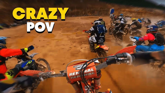 this pov video of a hard enduro motorcycle race is properly nuts