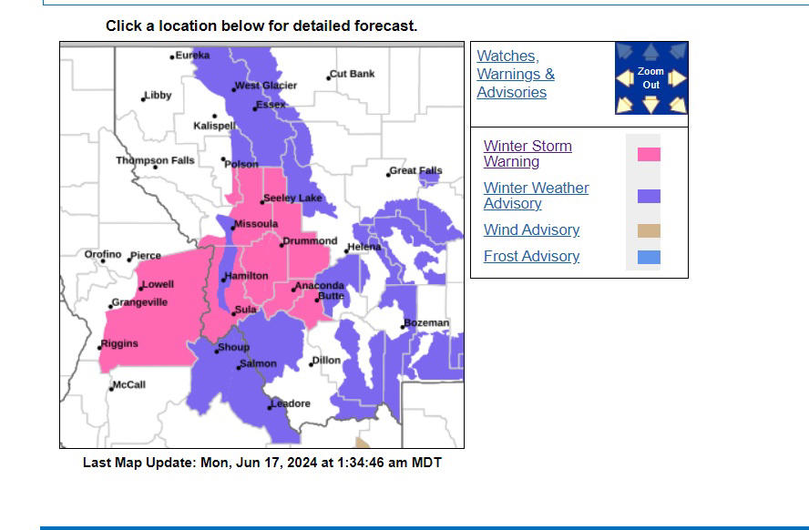 winter storm warning for two states as 15 inches of snow forecast