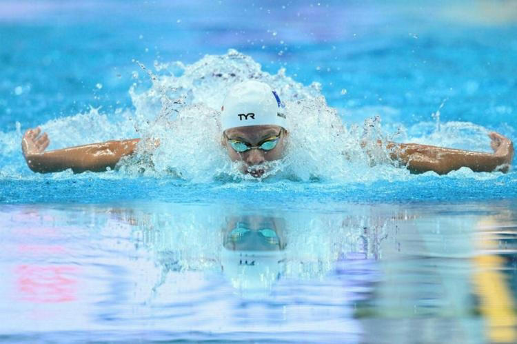 jo 2024 - natation. léon marchand qualifié pour les finales du 400 m 4 nages à chartres