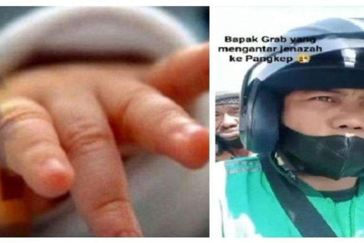 viral, driver ojol di makassar ikhlas antar jenazah bayi sejauh 53 km gegara keluarga tak mampu bayar ambulans