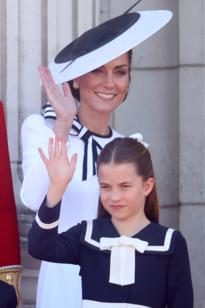 princess kate and princess charlotte's touching tribute at trooping the colour