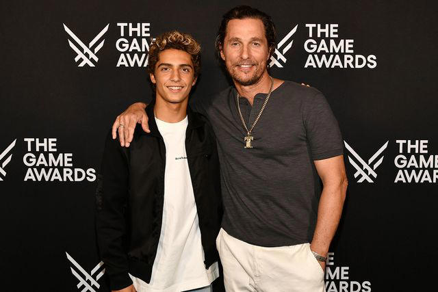 matthew mcconaughey celebrated by son levi in cute baby throwback pic: ‘still hanging with dad’
