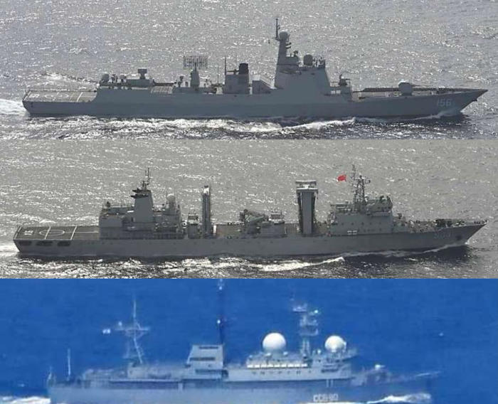us ally captures chinese and russian ship positions