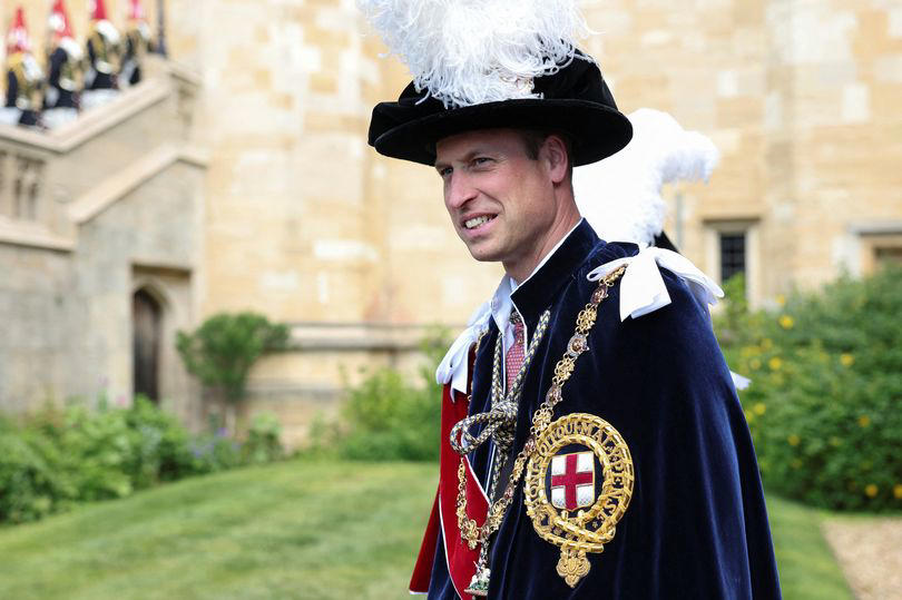 prince william joins king charles for garter day service - but kate middleton misses out