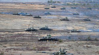 russisk stridsvogn-styrke nedkjempet