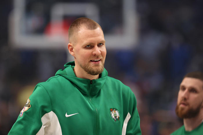 the celtics may have to win a championship without kristaps porzingis