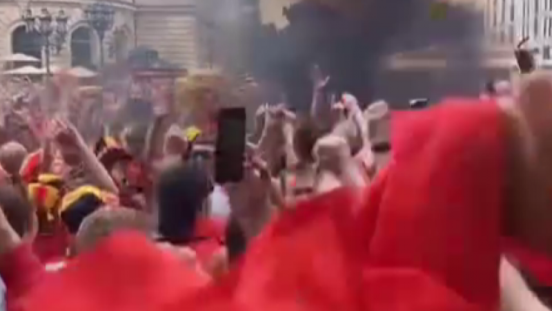 une ambiance de folie mise par les supporters des diables rouges à quelques heures de l’entrée en lice de la belgique à l’euro 2024 (vidéo)