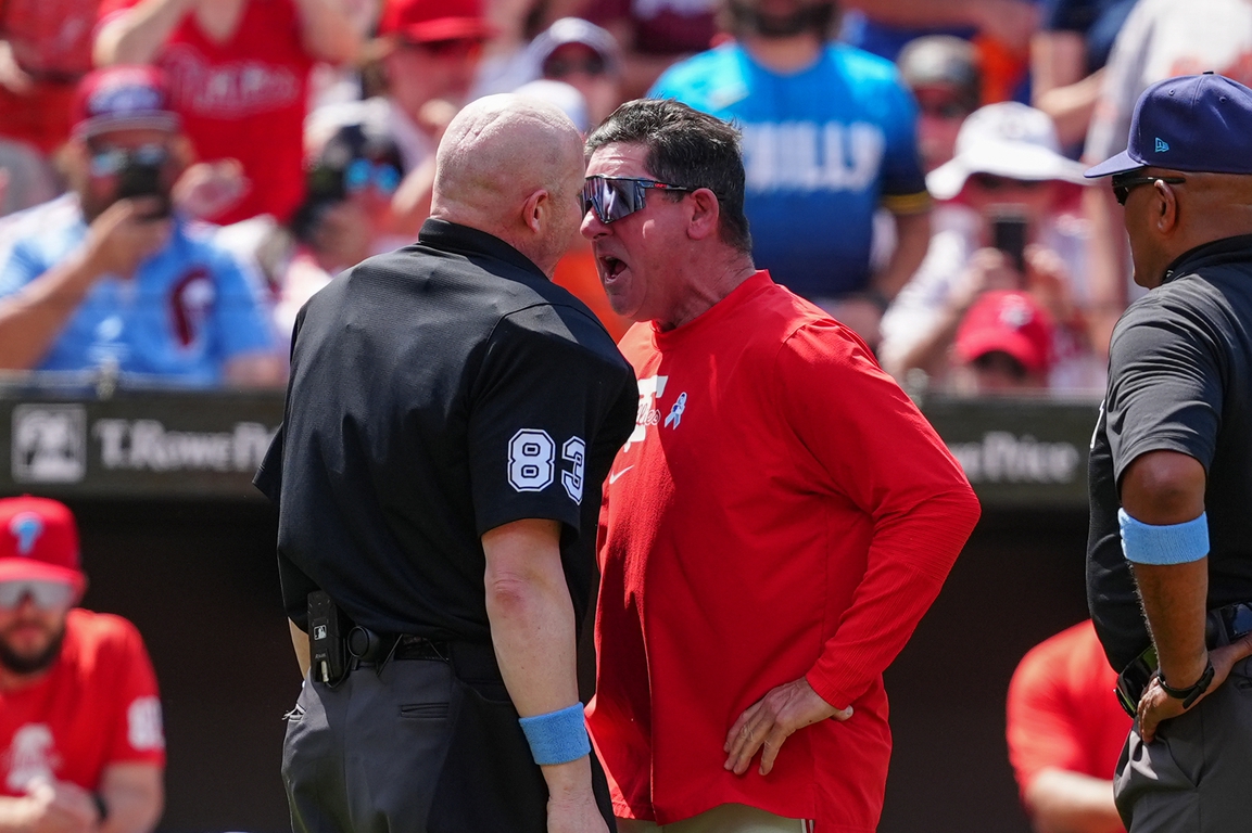 Usually Even-keeled Phillies Manager Rob Thomson Gets Heated, Ejected ...