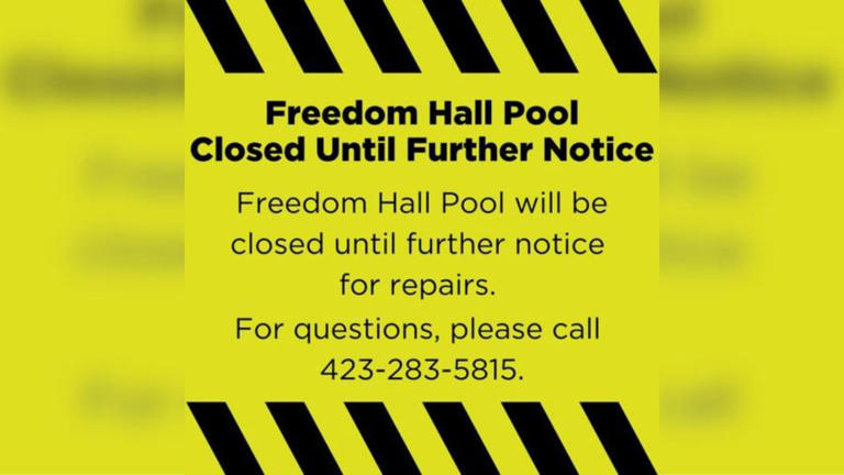 Freedom Hall Pool in Johnson City closed until further notice due to ...