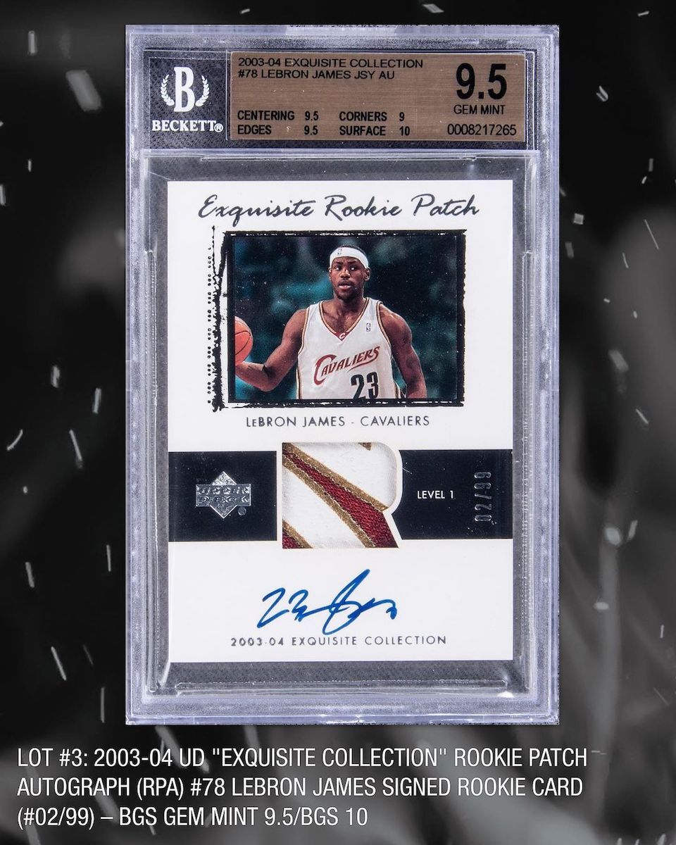 These are the most expensive sports trading cards