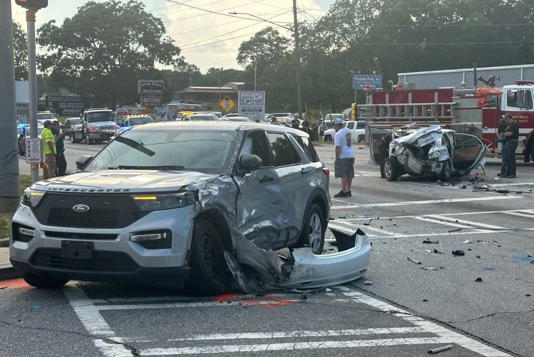 Chase from Upstate to Georgia ends in crash, injuring pregnant woman ...