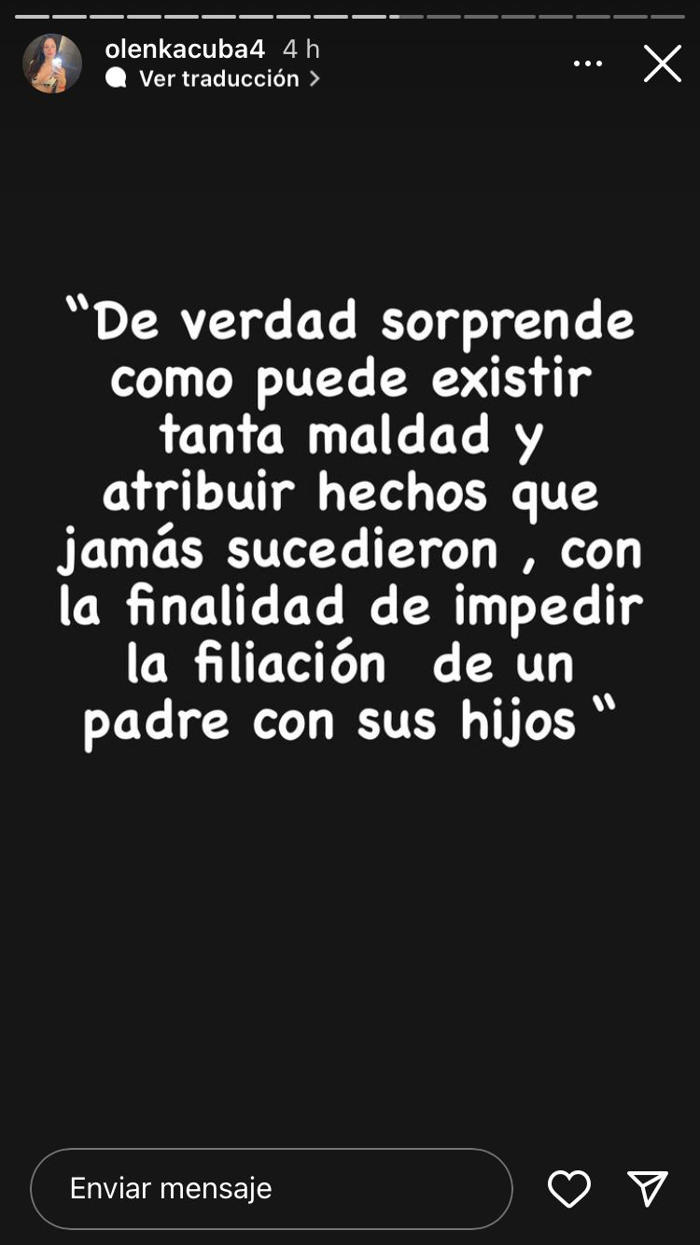 olenka cuba, pareja de leonard león, hace grave acusación contra karla tarazona: 