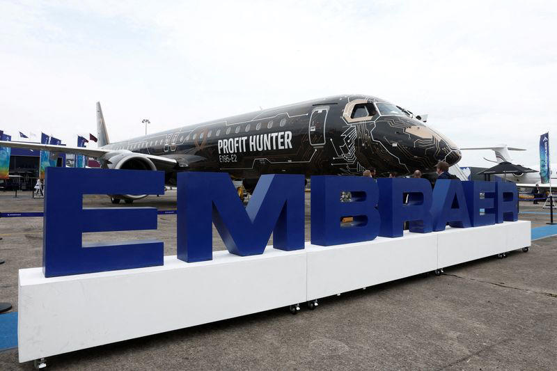 embraer gears up for farnborough as shares soar on healthy demand
