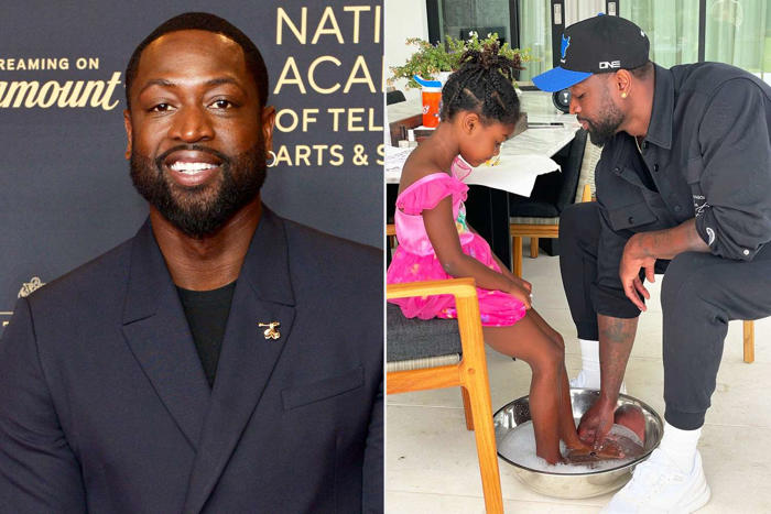 dwyane wade shares photos with all 5 of his kids as gabrielle union calls him the 'best dad' on father's day