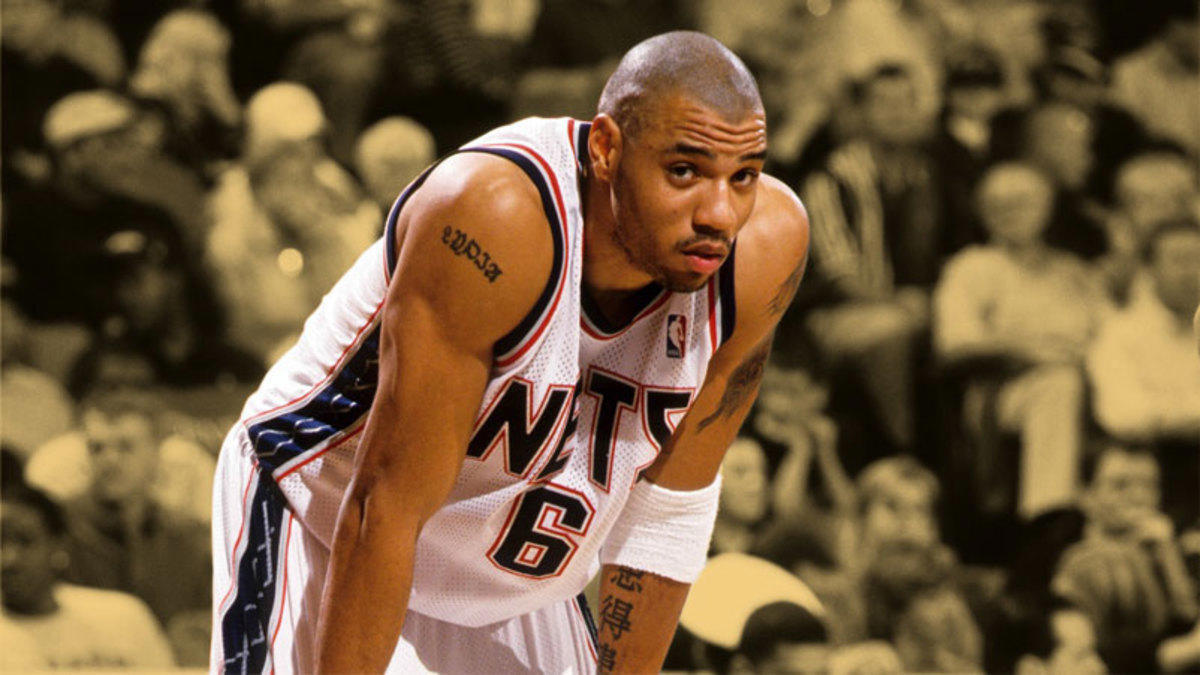 kenyon martin on iconic 2002 nba finals photo with shaq dunking on five nets players: 