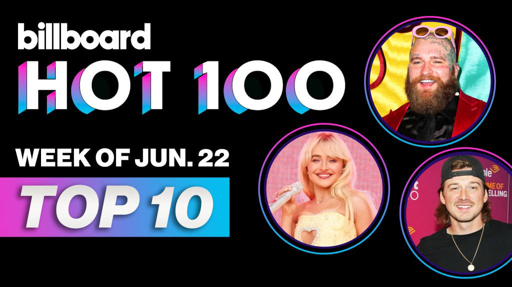 billboard hot 100 top 10 countdown for june 22, 2024 | billboard news