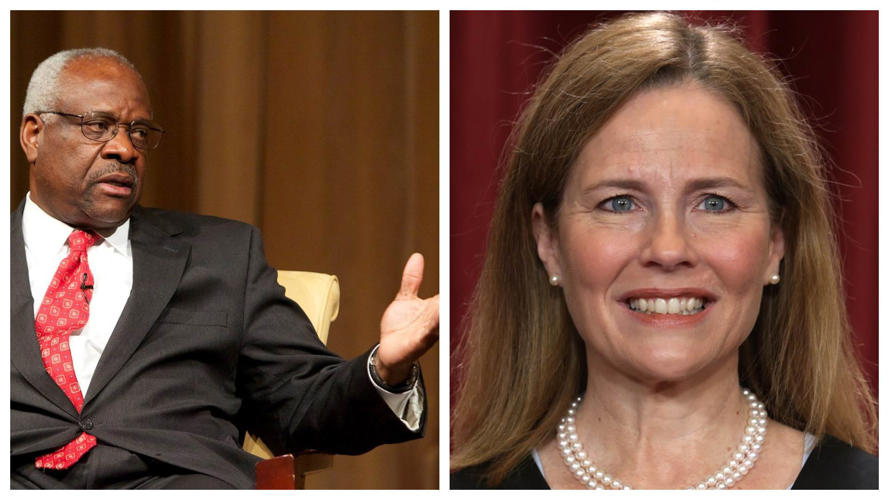 Supreme Court Justice Clarence Thomas Gets Publicly Refuted by Amy Coney Barrett