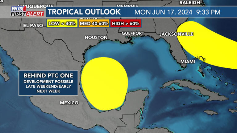 Potential Tropical Cyclone One Heads West More Gulf Activity By Weekend