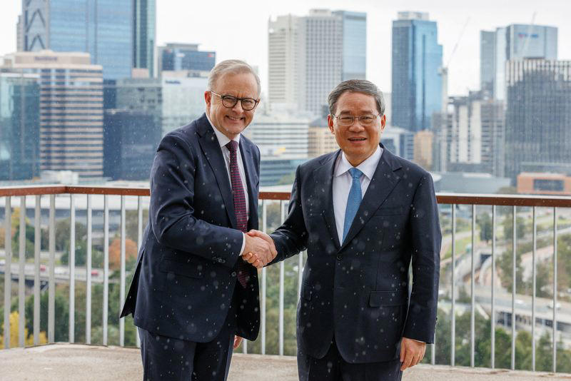 chinese premier li to meet business leaders in mineral-rich western australia
