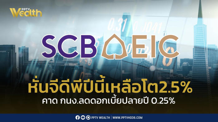 scb eic หั่นจีดีพีไทย ปี2567 ลง เหลือเติบโต 2.5%