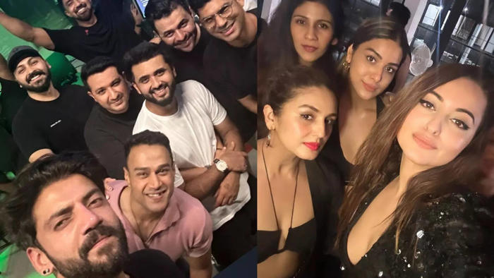 sonakshi sinha, zaheer iqbal's bachelor-bachelorette parties take over internet, check out inside pics