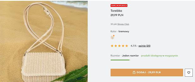 leć do sinsay po perełkę na lato. kosztuje 29,99 zł, a założysz ją do wszystkiego. cudeńka też w zara