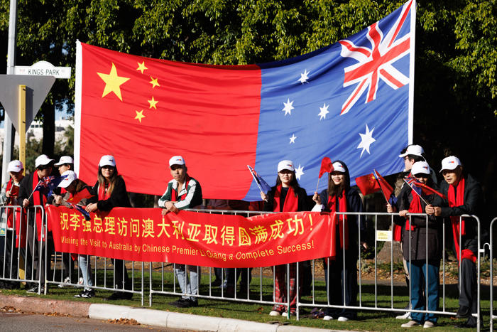 australia flags ‘concern’ over chinese actions at media event