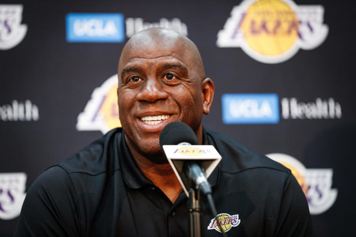 magic johnson hysterically lamented the celtics passing the lakers in all-time nba titles