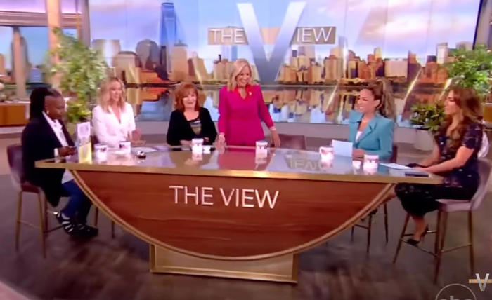 clip of jill biden being slammed on us talk show over husband’s track record is doctored