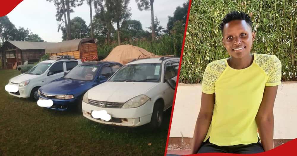 woman vows to gift dad new ford ranger and displays his old car collection