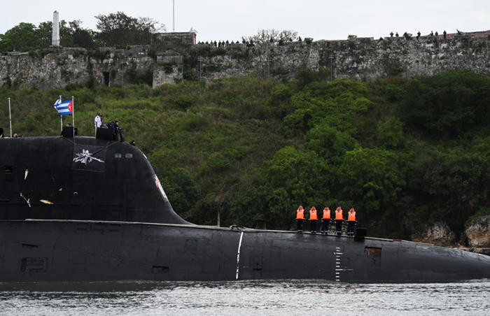 russian submarine's damaged hull during cuba visit raises questions