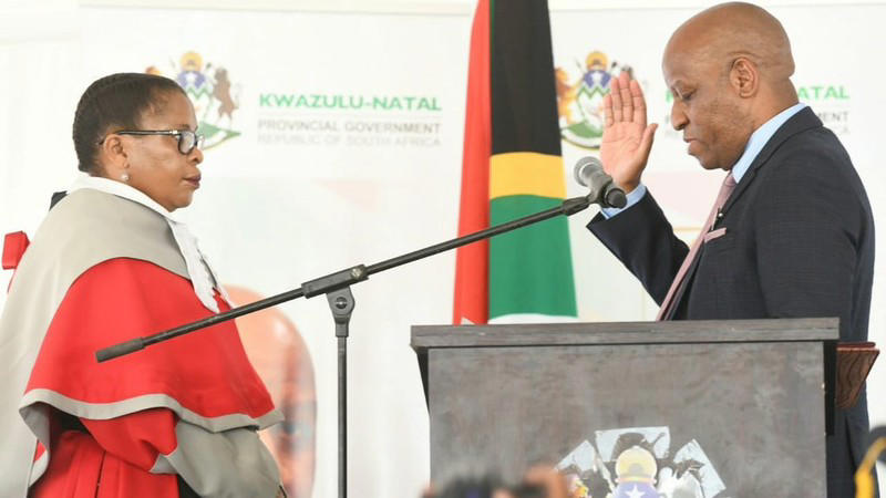 kzn premier officially takes his place at province’s helm, announces new cabinet