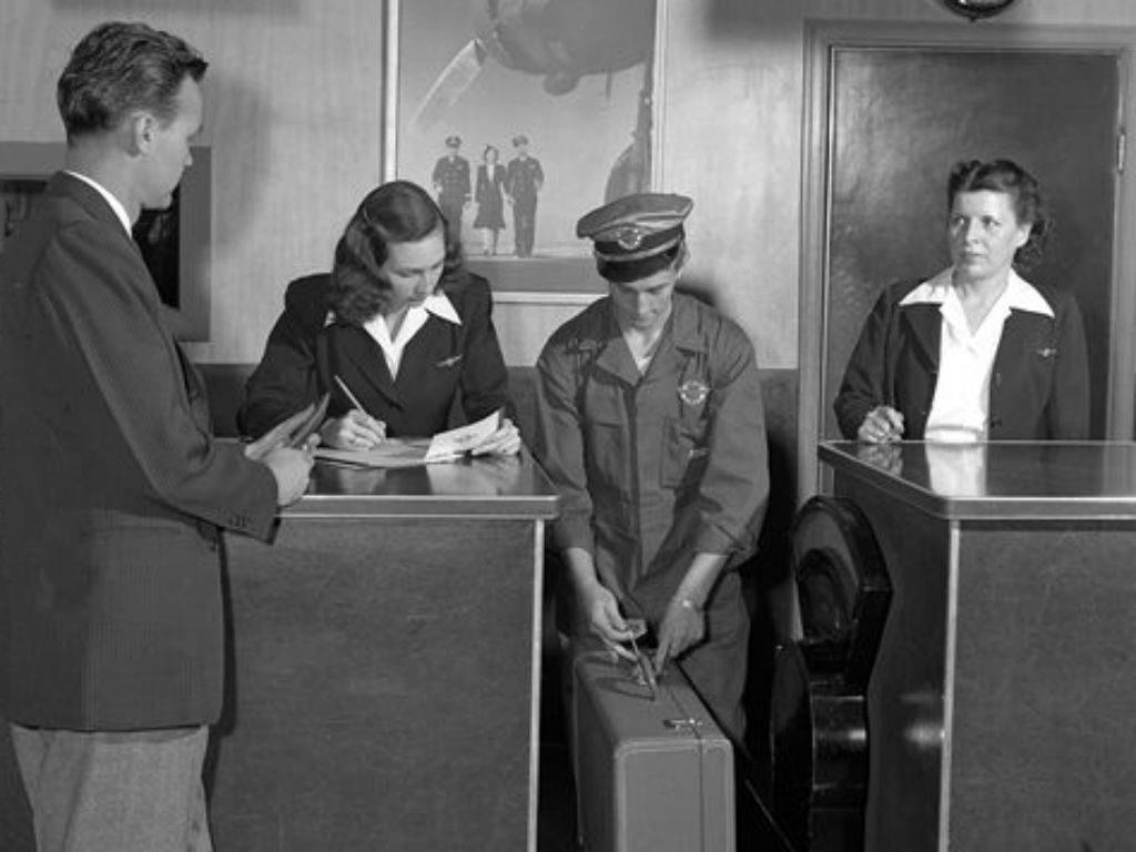 <p>It wasn’t until the late 1950s that American Airlines introduced computers for reservations. Before this, check-in, baggage tags and tickets were all written by hand. Once flying became more common and the passenger loads grew, airports needed a more efficient way to organize flights. </p> <h2 class="wp-block-heading">Security Checks</h2>