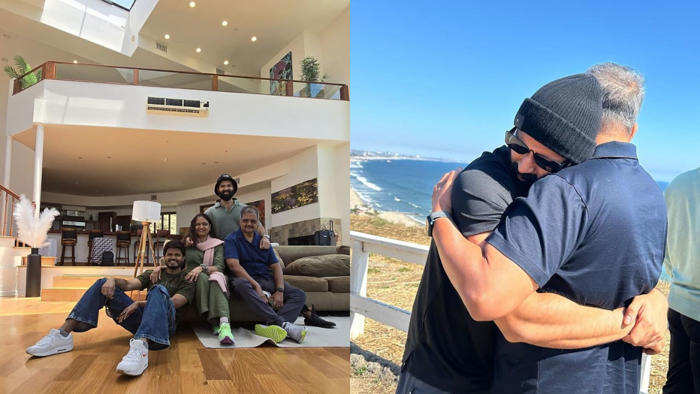 vijay devearakonda takes his parents on their first trip to usa, see wholesome pics