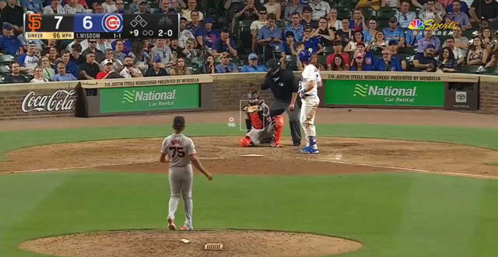 a horrendous strike call from an umpire had patrick wisdom and giants announcers in disbelief