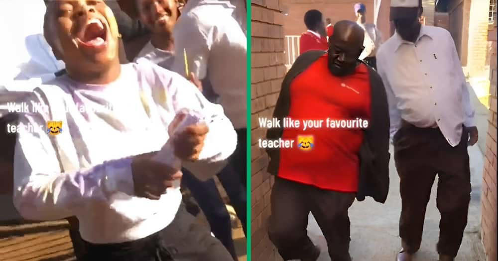a funny mzansi pupil mocked his teacher's walk which defeated the internet